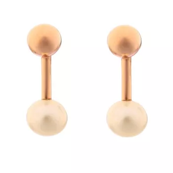 Orphelia® 'Aliena' Dames Zilver 925 925 Oorhangers - Rosékleurig ZO-7373 RG