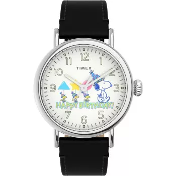 Timex® Analogue 'Peanuts Waterbury Standard' Men's Watch TW2V61000