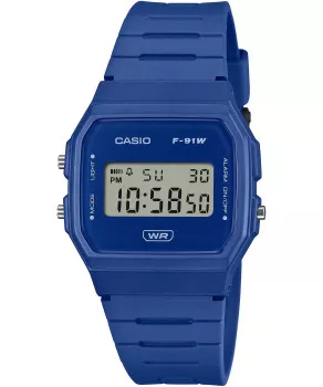 Casio® Digitaal 'Casio collection' Unisex Horloge F-91WB-2A1EF