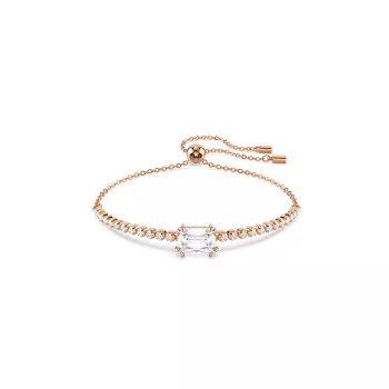 Swarovski® 'Matrix Tennis' Women's Gold Plated Metal Bracelet - Rose 5730706