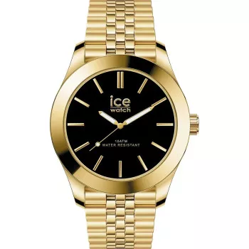 Ice Watch® Analogique 'Ice Steel - Gold Black' Femmes Montre (Petite) 024746