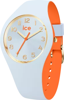 Ice Watch® Analoog 'Ice duo chic - light blue orange' Dames Horloge (Small) 023278