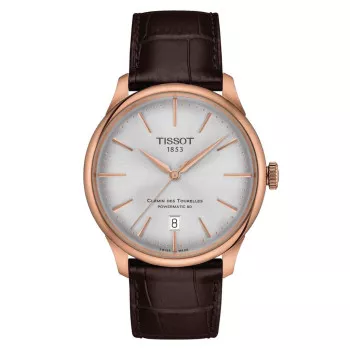 Tissot® Analogue 'Chemin Des Tourelles Powermatic 80' Men's Watch T1398073603100