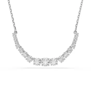 Swarovski® 'Matrix Tennis' Women's Base Metal Necklace - Silver 5705396