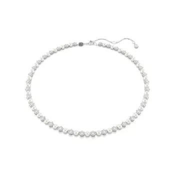 Swarovski® 'Matrix Pearl' Women's Base Metal Necklace - Silver 5689623