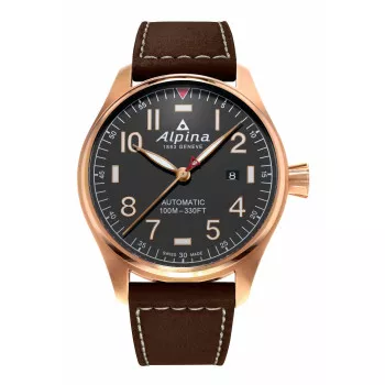 Alpina® Analoog 'Alpiner 4 shadow' Heren Horloge AL-525G4S4