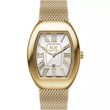 Ice Watch® Analog 'Ice Boliday - Dome - Metal Mesh - White Gd' Damen Uhr (Small) 024487