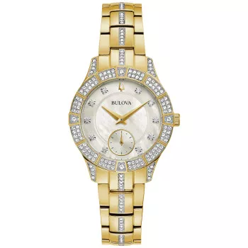 Bulova® Analog 'Phantom Crystal' Damen Uhr 98L283