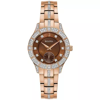 Bulova® Analog 'Phantom Crystal' Damen Uhr 98L284