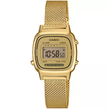 Casio® Digitaal 'Casio collection retro' Dames Horloge LA670WEMY-9EF