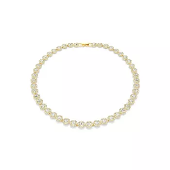 Swarovski® 'Una angelic' Dames Verguld Metaal Collier - Goudkleurig 5720505