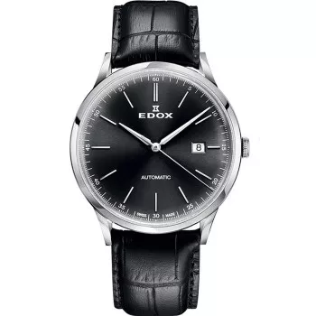 Edox® Analogique 'Les Vauberts' Hommes Montre 80106 3C NIN