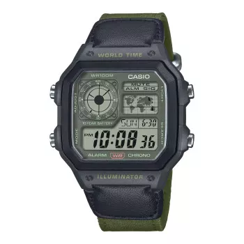 Casio® Digital 'Casio Collection' Men's Watch AE-1200WHUB-3AVEF