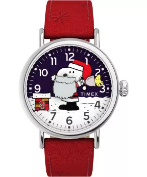 Timex® Analogue 'X Peanuts Standard Snoopy Santa' Unisex's Watch TW2W44400
