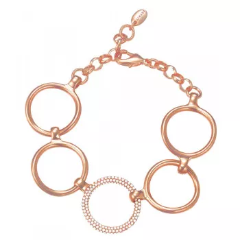 Esprit® 'Peribess' Dames Messing Armband (sieraad) - Rosékleurig ESBR01858C180