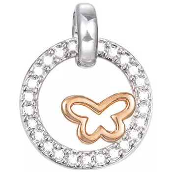 Esprit® Damen Messing Charm - Silber/Rosa ESCH01611D000