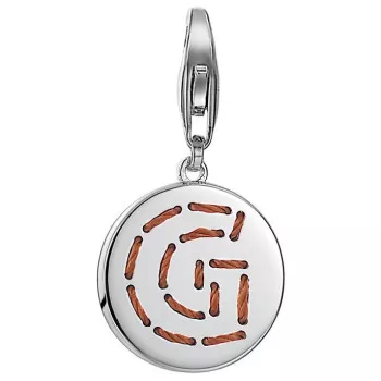 Esprit® 'Letter Fabric G' Damen Sterling Silber Charm - Silber ESCH91129A000