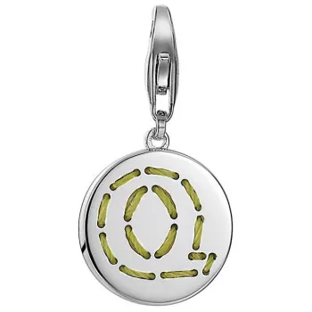 Esprit® 'Letter Fabric Q' Damen Sterling Silber Charm - Silber ESCH91139A000
