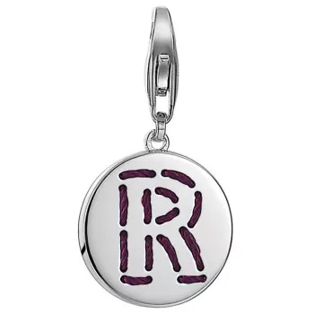 Esprit® 'Letter Fabric R' Damen Sterling Silber Charm - Silber ESCH91140A000