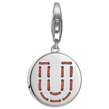 Esprit® 'Letter Fabric U' Damen Sterling Silber Charm - Silber ESCH91142A000