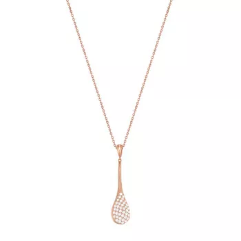 Esprit® Damen Messing Halskette mit Anhänger - Rosé ESNL02974C800