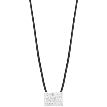 Esprit® 'Love Tag' Damen Sterling Silber Halsband - Silber ESNL92094A420