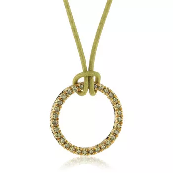 Esprit® 'Brilliance' Damen Sterling Silber Halsband - Gold ESNL92477D420