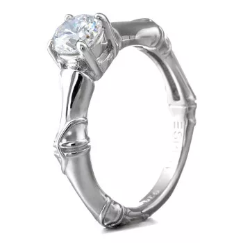 Esprit® 'Bamboo unique' Dames Zilver 925 925 Ring (sieraad) - Zilverkleurig ESRG-91343.A.18