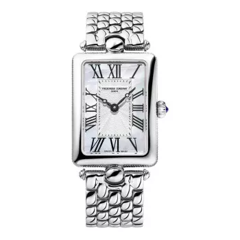 Frederique Constant® Analoog 'Art deco carree' Dames Horloge FC-200MPW2AC6B