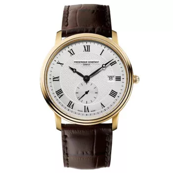 Frederique Constant® Analog 'Slimline' Herren Uhr FC-245M5S5