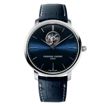 Frederique Constant® Analoog 'Slimline heart beat' Heren Horloge FC-312N4S6