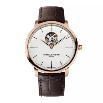 Frederique Constant® Analogue 'Slimline Heart Beat' Men's Watch FC-312V4S4