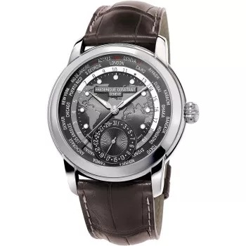 Frederique Constant® Analog 'Classic Worldtimer' Herren Uhr FC-718DGWM4H6