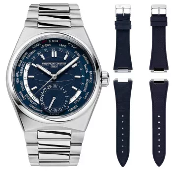Frederique Constant® Analog 'Highlife Worldtimer' Herren Uhr FC-718N4NH6B