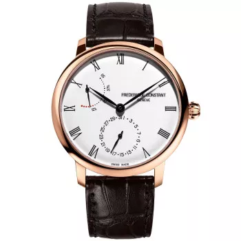 Frederique Constant® Analog 'Slimline' Herren Uhr FC-723WR3S4