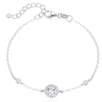 Gena.paris® 'The one' Dames Zilver 925 925 Armband (sieraad) - Zilverkleurig GB307S-W