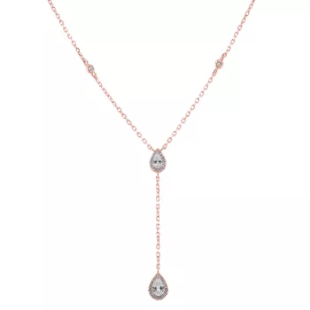 Gena.paris® 'Mono' Women's Sterling Silver Necklace - Rose GC1458-R