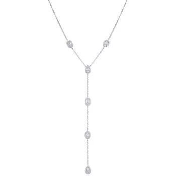 Gena.paris® 'Gabriella' Women's Sterling Silver Necklace - Silver GC1580-W