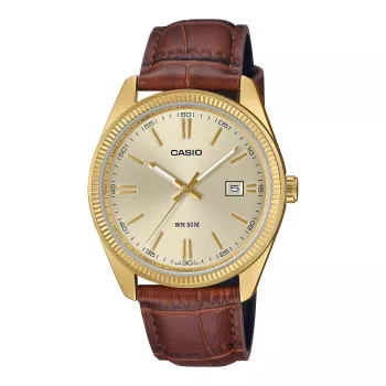 Casio® Analoog 'Casio collection' Heren Horloge MTP-1302PGL-9AVEF