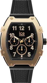 Ice Watch® Multi Dial 'Ice boliday - black rose-gold' Unisex Horloge (Medium) 023315