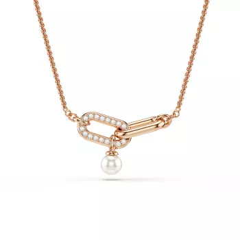 Swarovski® 'Constella' Women's Gold Plated Metal Necklace - Rose 5728589