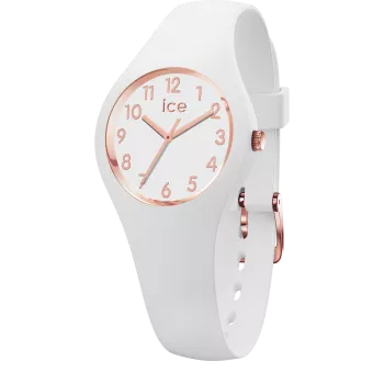 Ice Watch® Analogue 'Ice Glam - White Rose-gold - Numbers' Girls's Watch (Extra Small) 015343