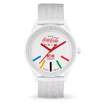 Ice Watch® Analog 'Coca Cola×ice-watch - Team - White' Unisex Uhr (Medium) 019619
