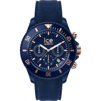 Ice Watch® Chronograph 'Ice Chrono - Dark Blue Rose-gold' Men's Watch 020621