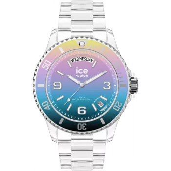 Ice Watch® Analogue 'Ice Clear Sunset - Digitalism' Unisex's Watch (Medium) 021434