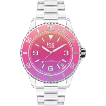 Ice Watch® Analogue 'Ice Clear Sunset - Pink' Women's Watch (Small) 021440
