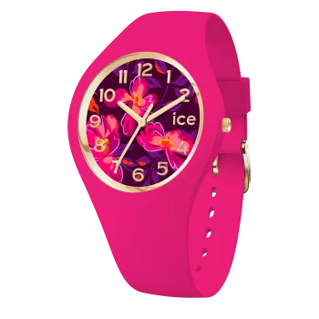 Ice Watch® Analog 'Ice Flower - Fuschia Blossom' Damen Uhr (Small) 021738