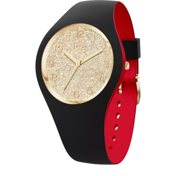 Ice Watch® Analogue 'Ice Loulou - Black Gold Glitter' Women's Watch (Small) 022325
