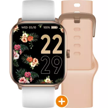 Ice Watch® Digital 'Ice Smart - Ice 1.0 - Rg - 2 Bands - White - Nude' Unisex's Watch 022436