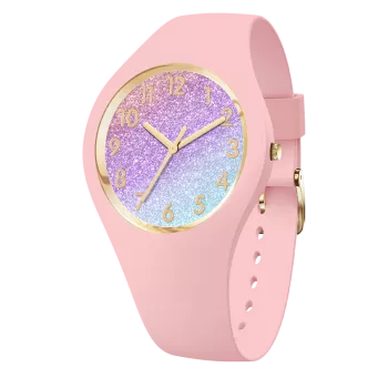 Ice Watch® Analogue 'Ice Glitter - Pink Cosmic' Girls's Watch (Small) 022569